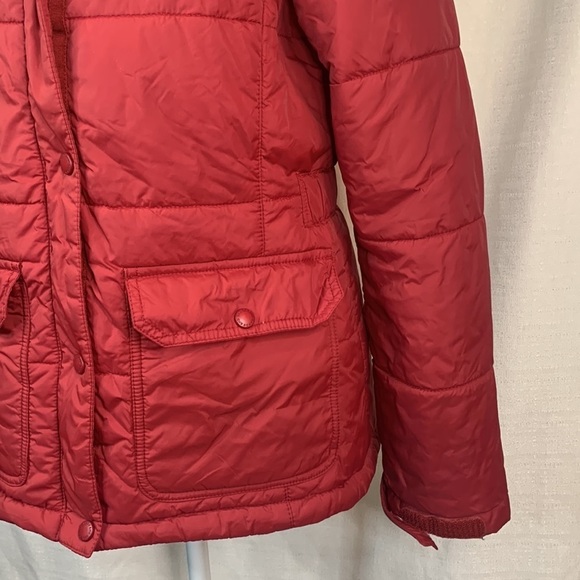 Lands’ End Cranberry Winter Puffer Coat - Picture 3 of 16